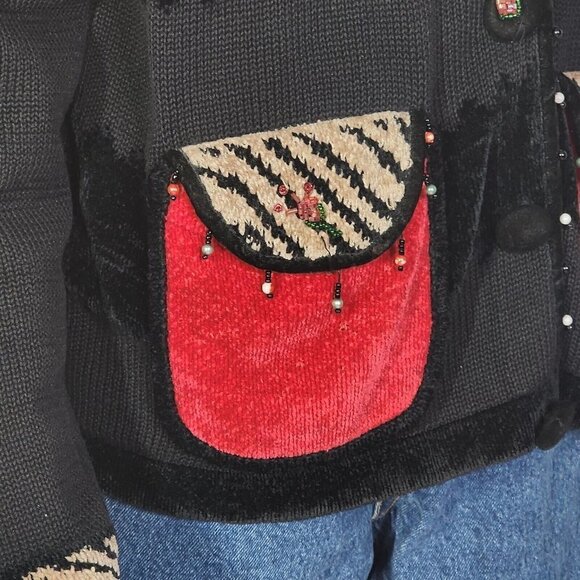 Jack B Quick Goth Emo Spring Cardigan, Women's Medium - Picture 2 of 12